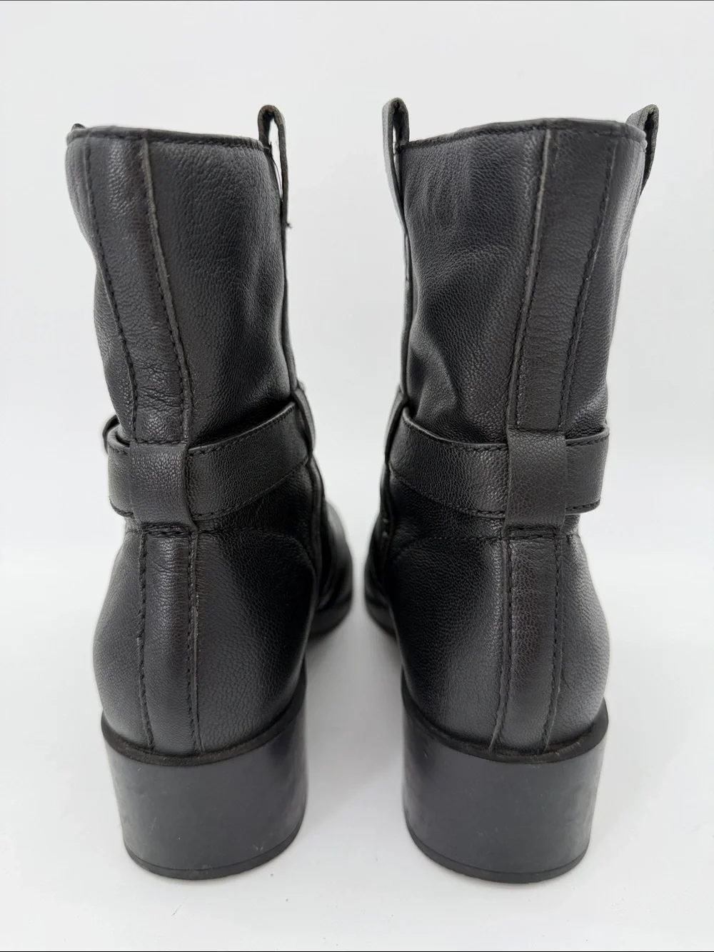Cole Haan Fabrizia X Nike Buckle Moto Pull On Ankle Boots Women's Size 9.5B